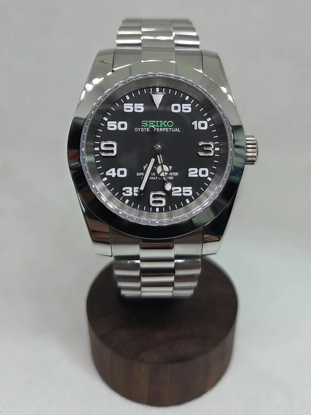 Custom 39mm Automatic Seiko Mod Watch Oyster Perpetual Air-King Watch NH35